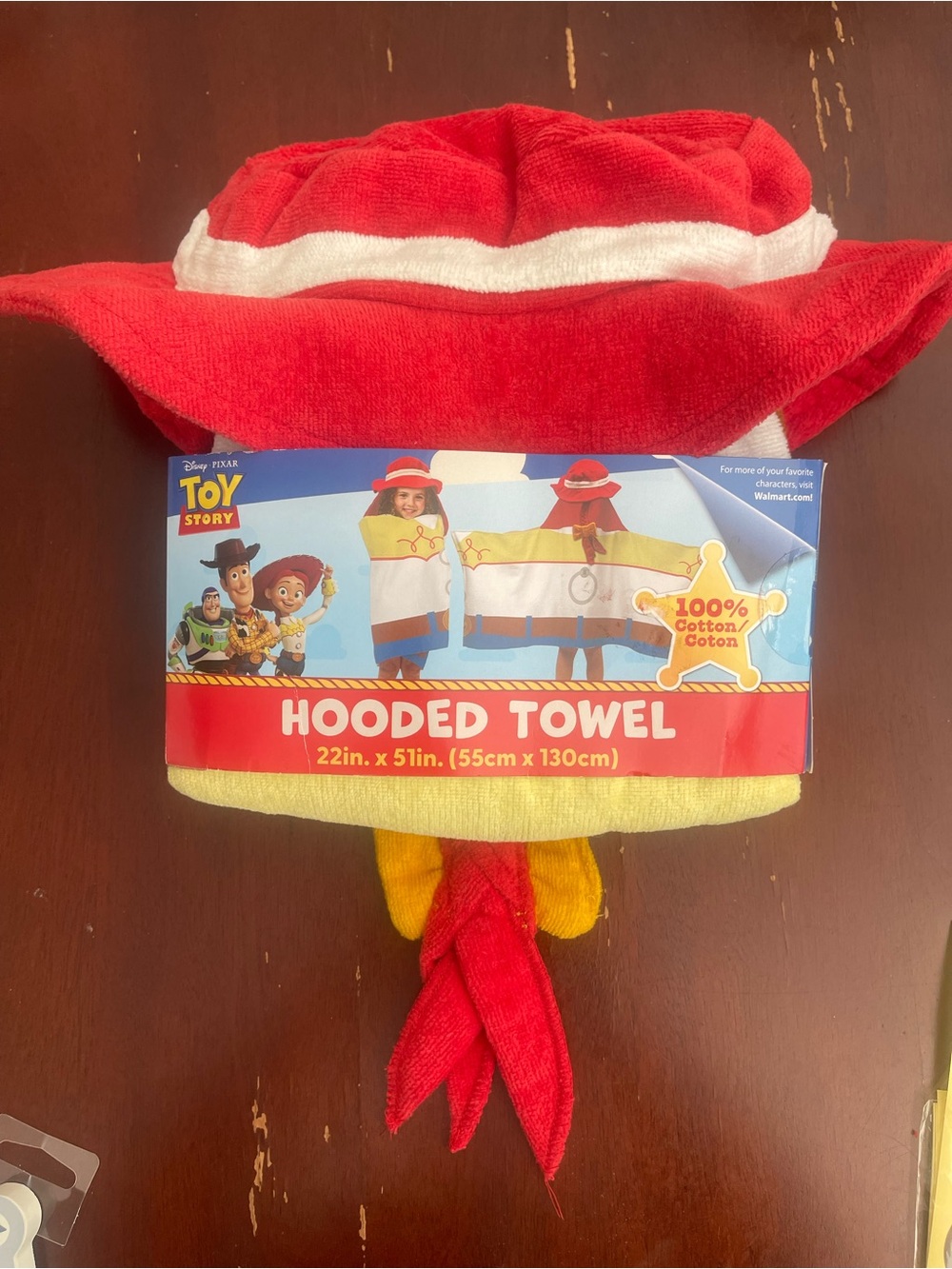 Disney Toy Story Jessie Hooded Towel - Red, Yellow, White